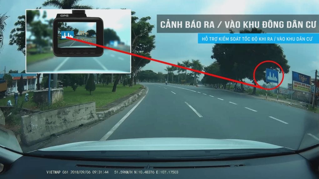 Camera hành trình cảnh báo giao thông Vietmap C61